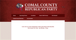 Desktop Screenshot of comalcountygop.org