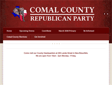 Tablet Screenshot of comalcountygop.org